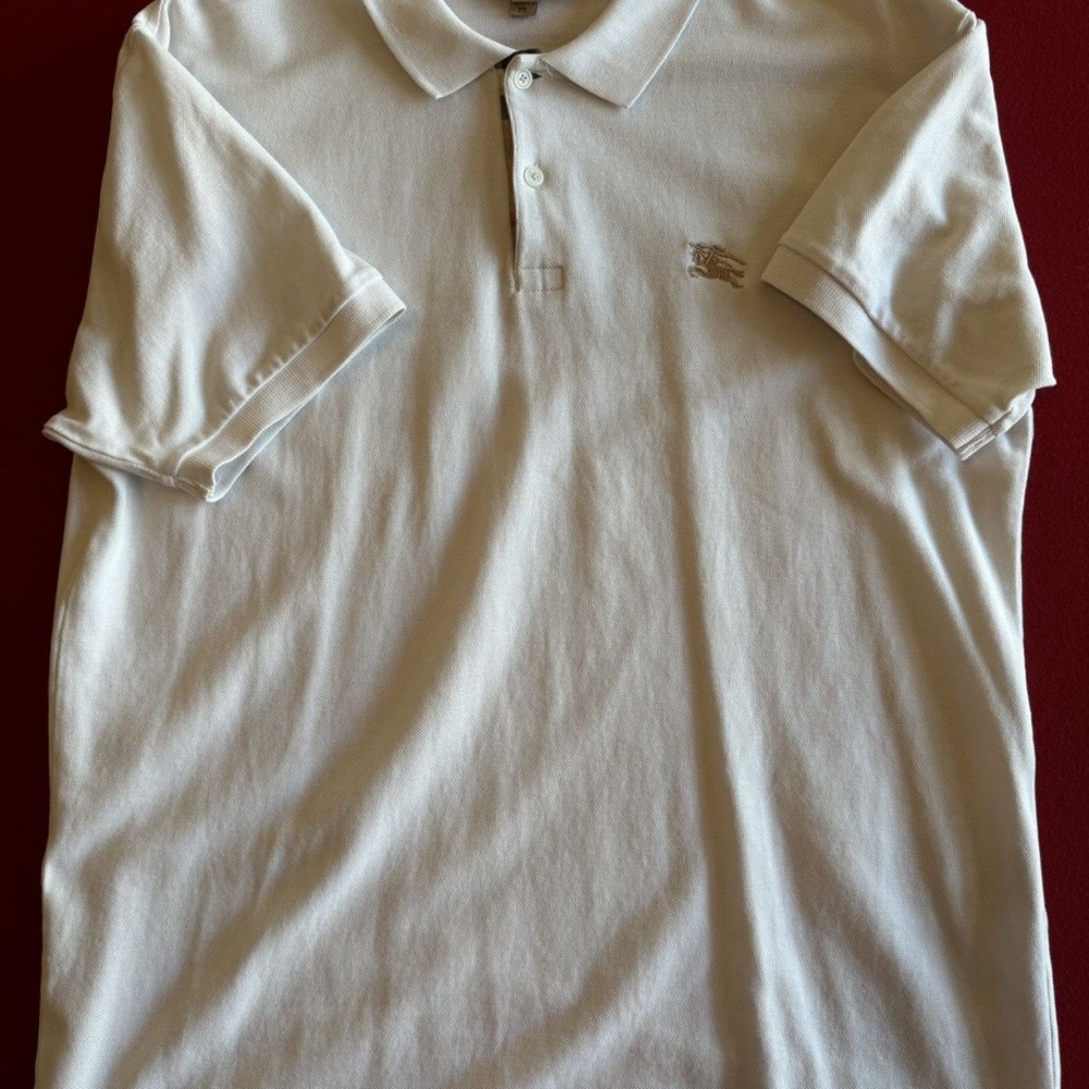 Burberry Cream Polo Shirt